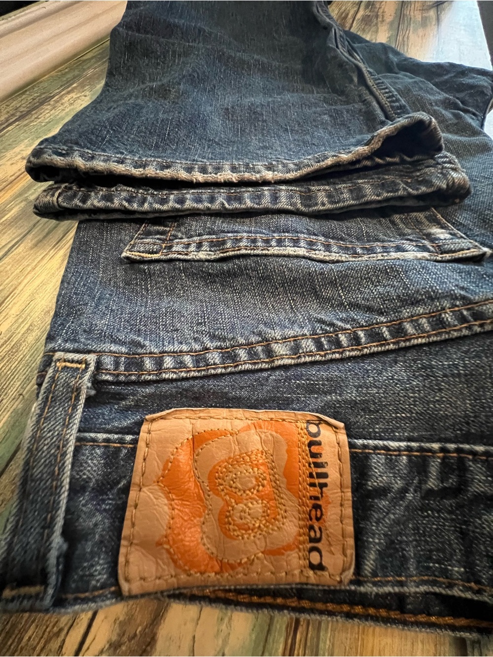 ✨ Bullhead Denim Co Slim Boot Cut Distressed Blue Jeans W32 L30